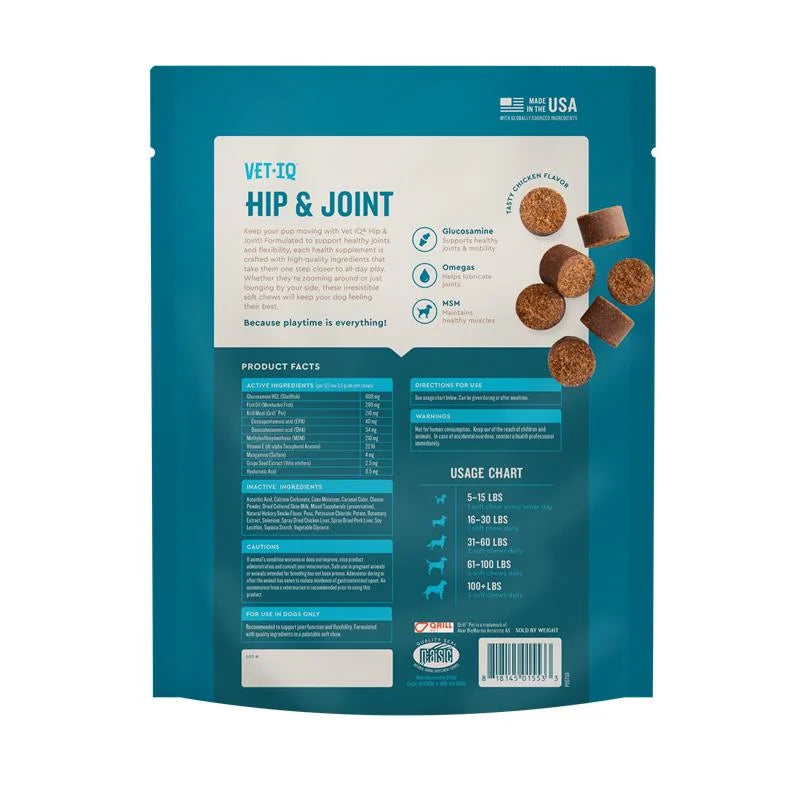 Hip & Joint Supplement for Dogs, Chicken Flavored Soft Chews, 22.2 Oz, 180 Count