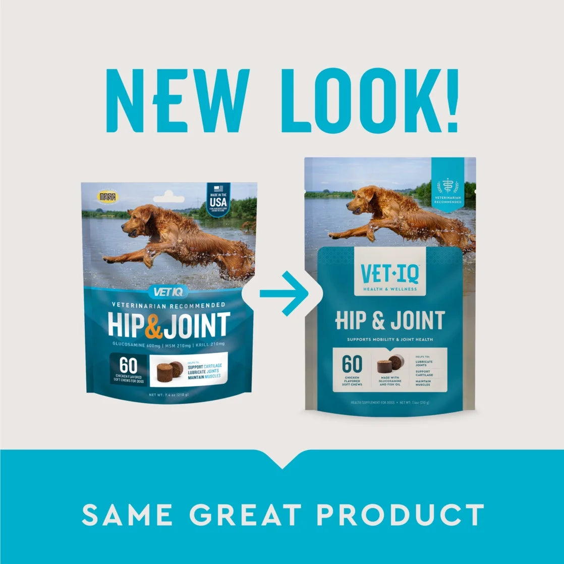 Hip & Joint Supplement for Dogs, Chicken Flavored Soft Chews, 7.4 Oz