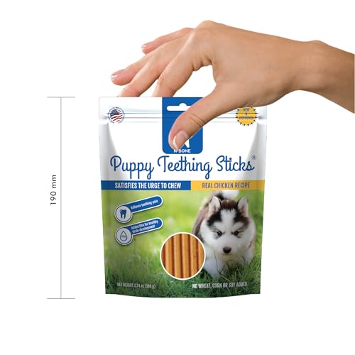 N-Bone Puppy Teething Sticks Pumpkin Flavor, 3.74-oz Bag