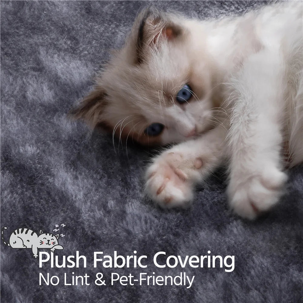 73"H Multi-Level Cat Tree Tower with Condos and Perches, Dark Gray