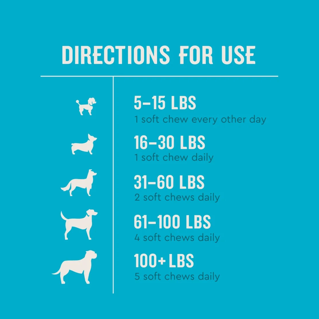 Hip & Joint Supplement for Dogs, Chicken Flavored Soft Chews, 7.4 Oz