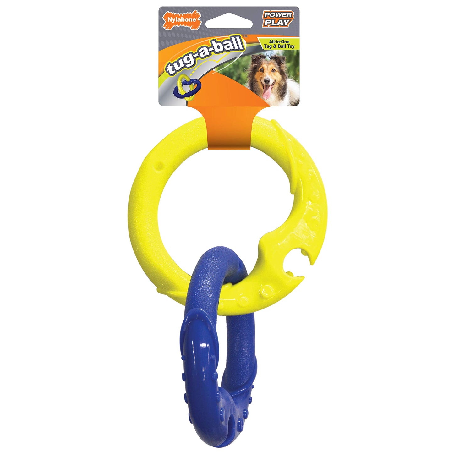 Nylabone Power Play Crazy Ball Interactive Play Toy, Fetch Ball Toy for Dogs, Large (1 Count)