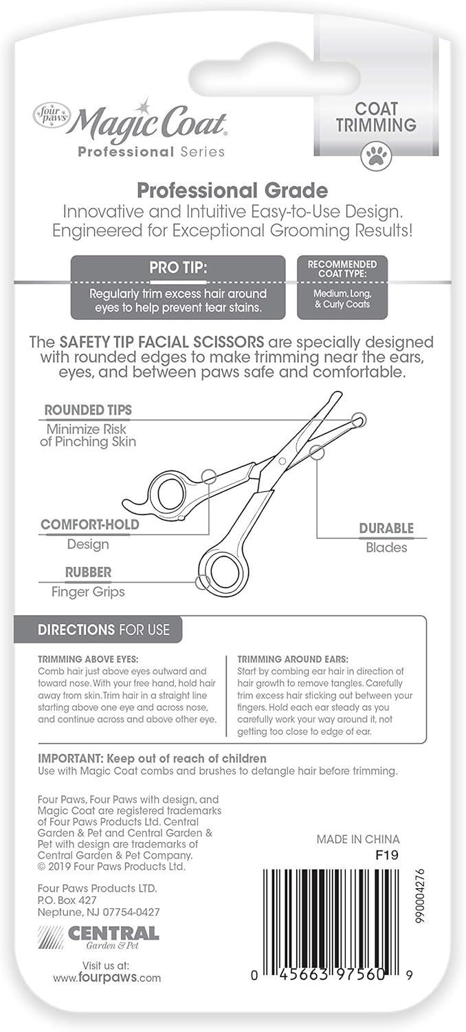 Four Paws Magic Coat Professional Series Grooming Brushes for Dogs & Cats l Trimmers, Nail Clippers, & Brushes Dog & Cat