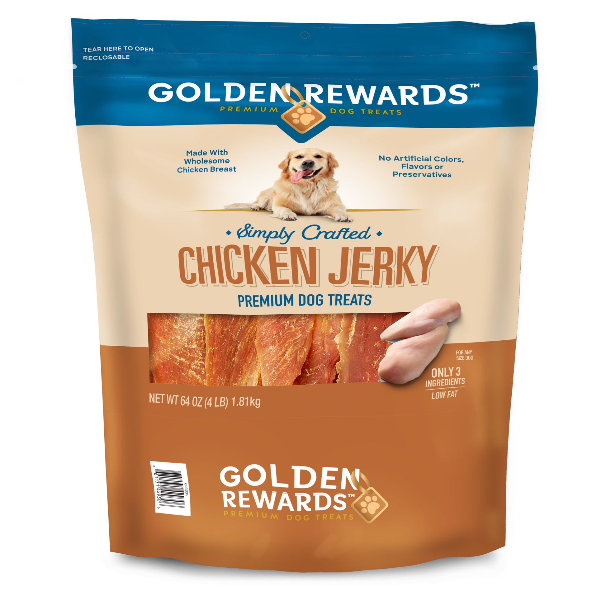 Chicken Jerky Premium Dog Treats, 64 Oz