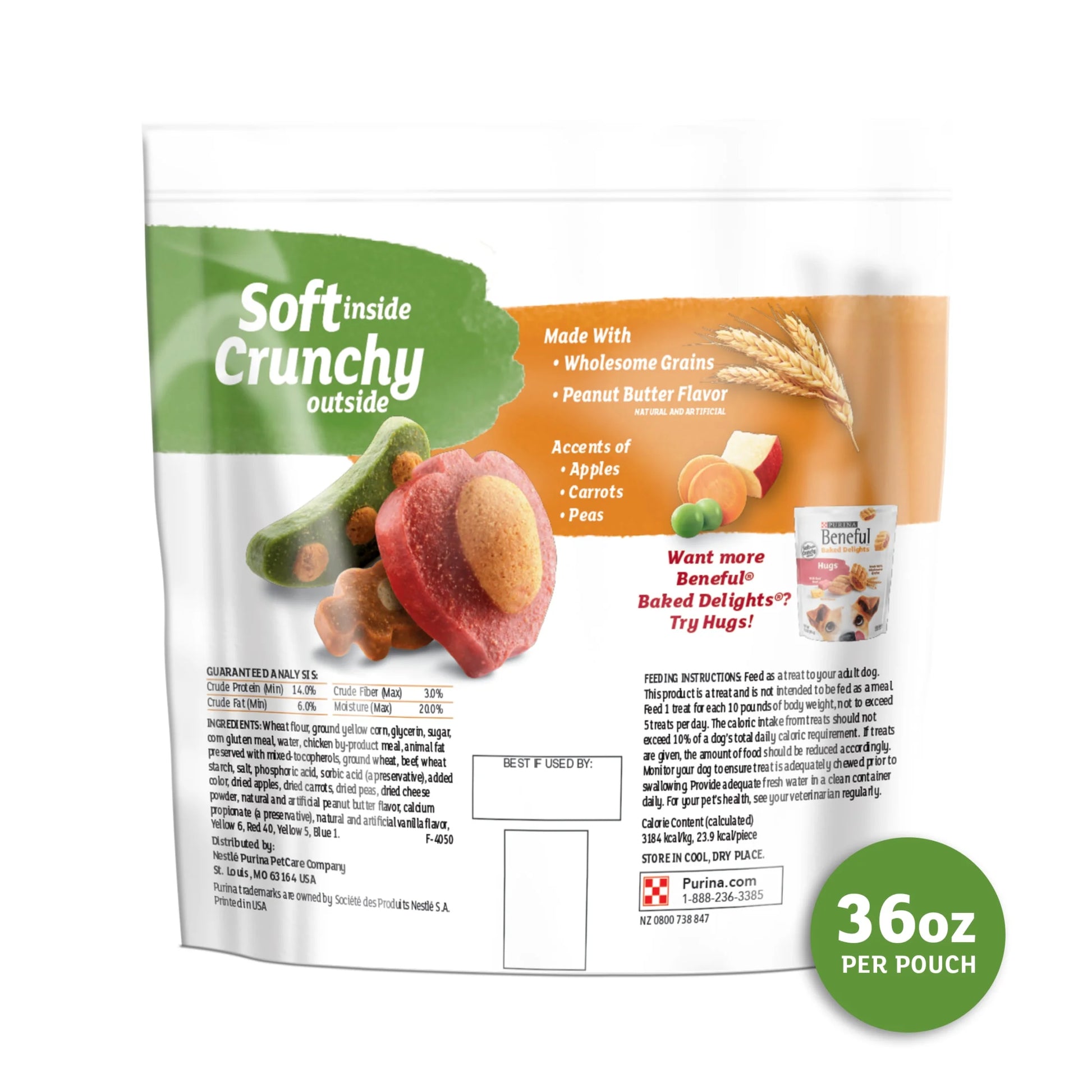 (4 Pack)  Beneful Dog Training Treats for Dogs, Baked Delights Snackers